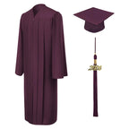 Matte Maroon Bachelors Academic Cap & Gown