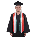 **Mexico flag graduation stole with Mexican flag sash design**