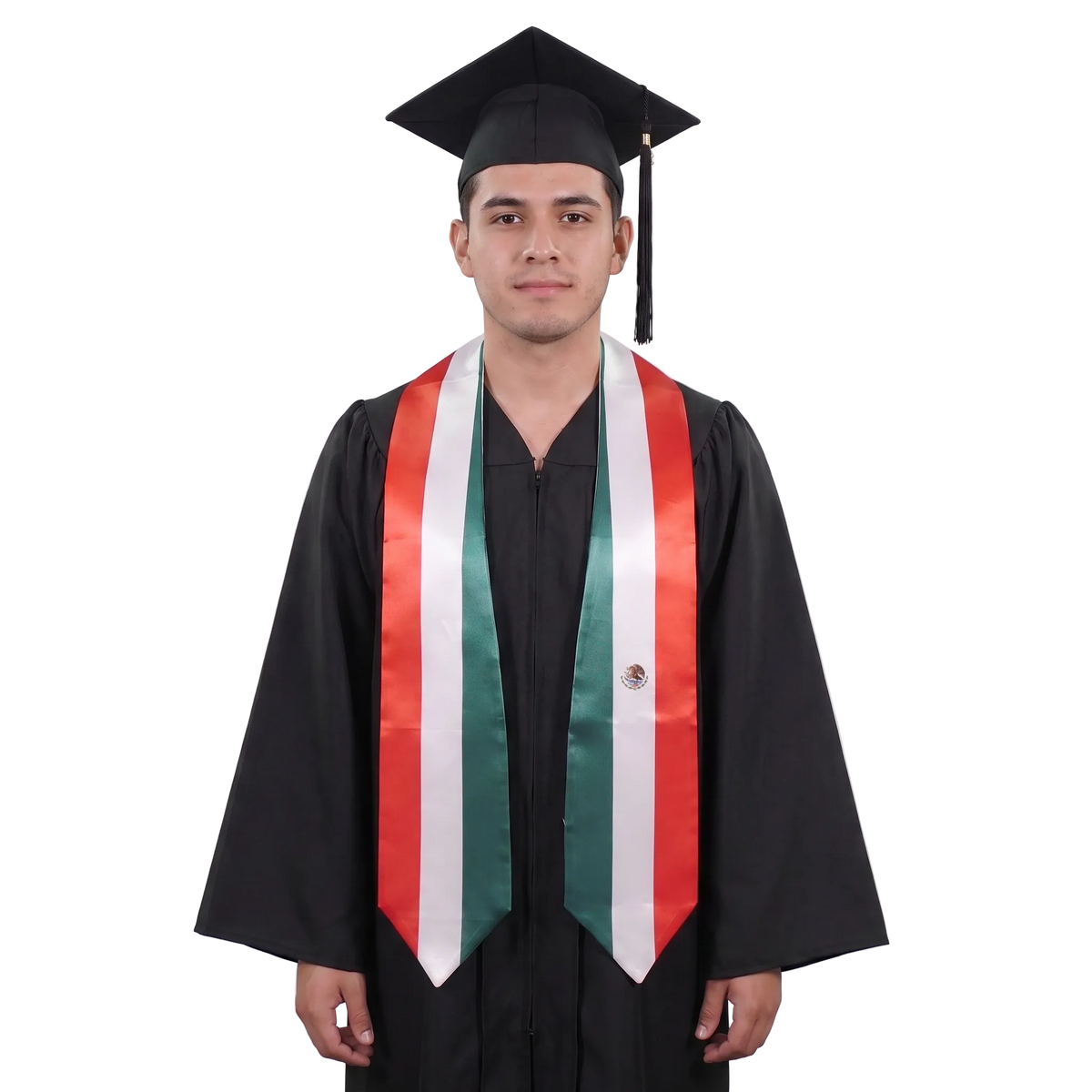 **Mexico flag graduation stole with Mexican flag sash design**