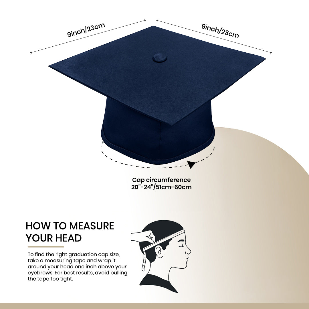 Matte Navy Blue Elementary Cap