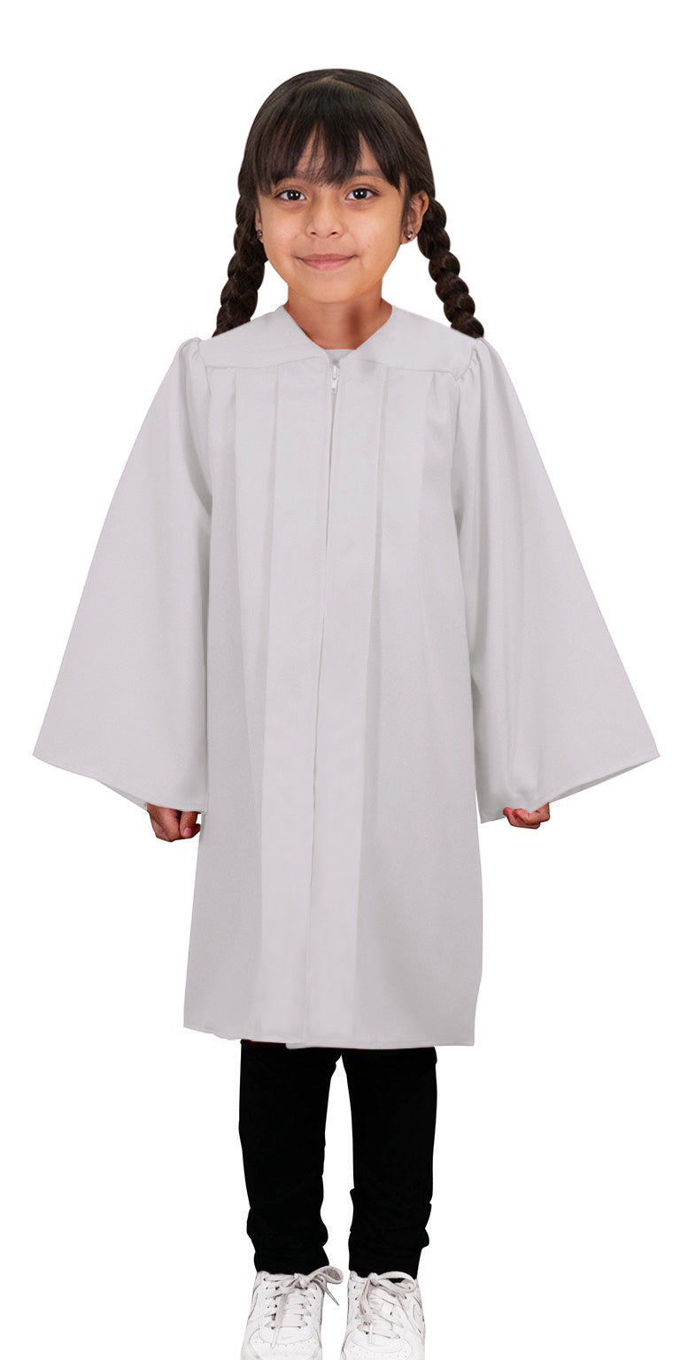 Matte White Kindergarten/Preschool Gown
