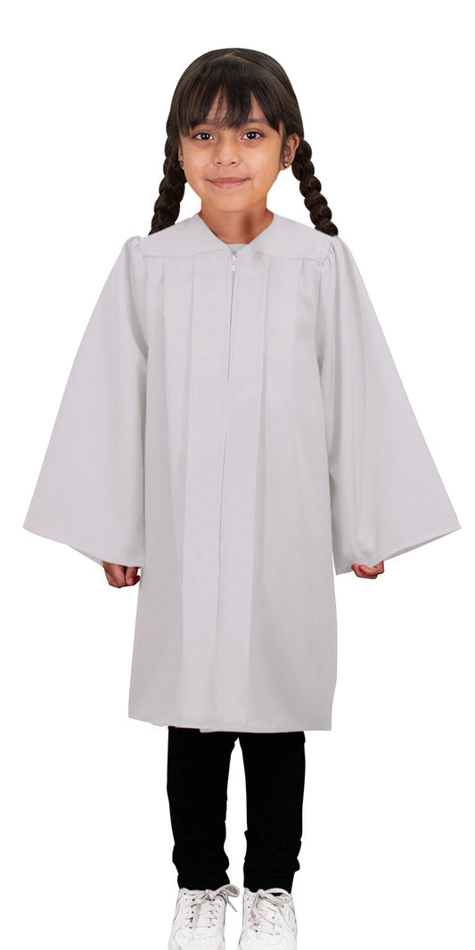 Matte White Kindergarten/Preschool Gown