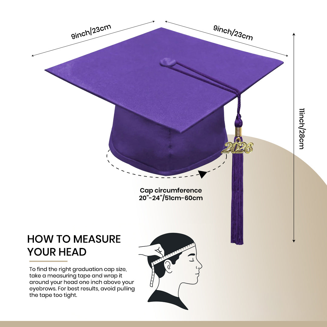 Matte Purple Elementary Cap & Gown