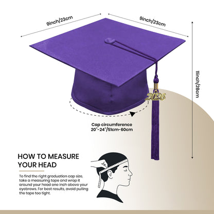 Matte Purple Elementary Cap & Gown