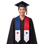 Panama graduation stole and flag sash for study abroad and international students