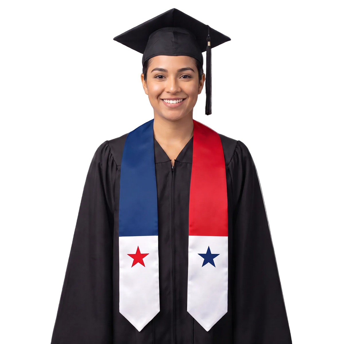 Panama graduation stole and flag sash for study abroad and international students