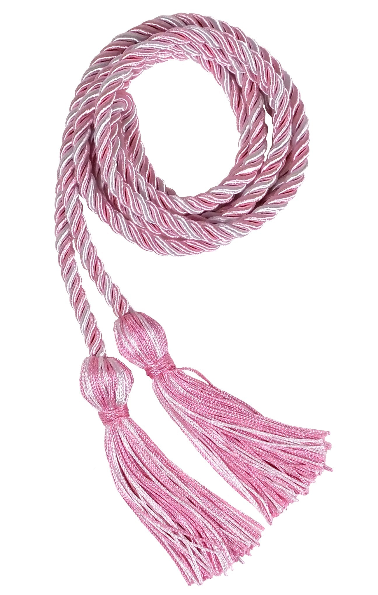 Pink and White Intertwined Graduation Honor Cord