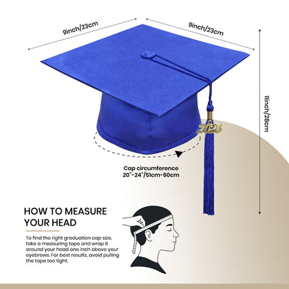 Matte Royal Blue Elementary Cap & Gown