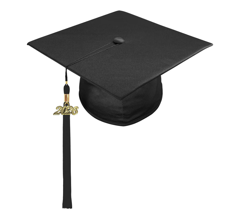 Shiny Black Elementary Cap & Gown