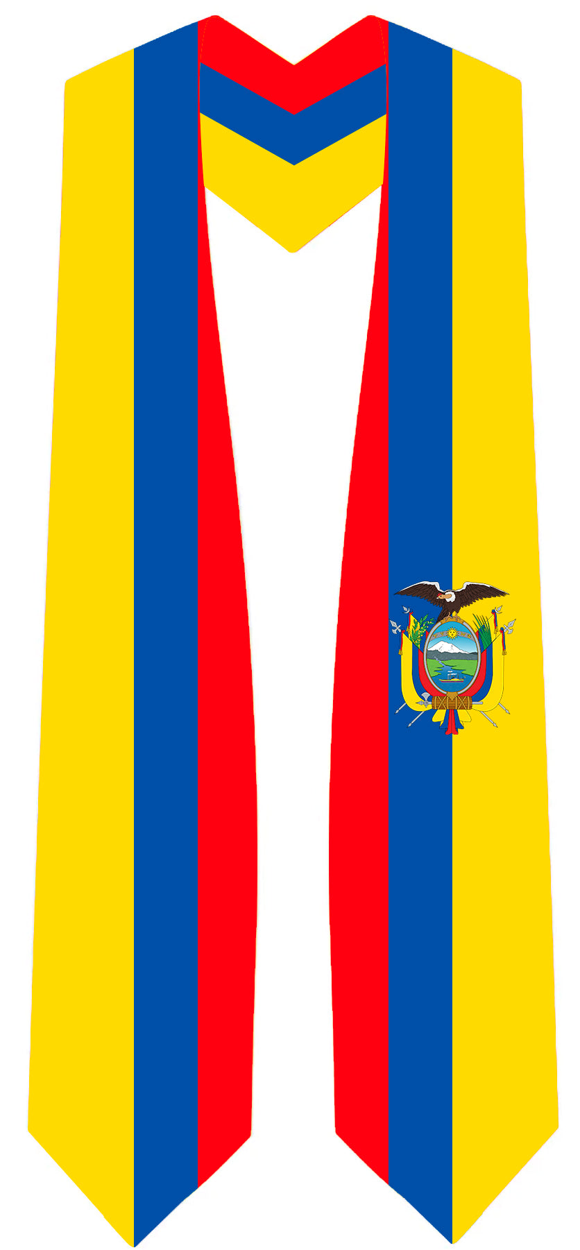 Ecuador Graduation Stole - Ecuador Flag Sash