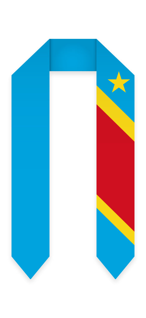 The Democratic Republic of Congo Graduation Flag Stole Sash