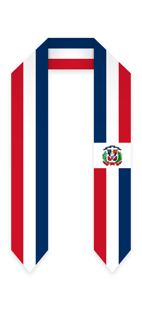 Dominican Republic Graduation Stole -  Dominican Republic Flag Sash