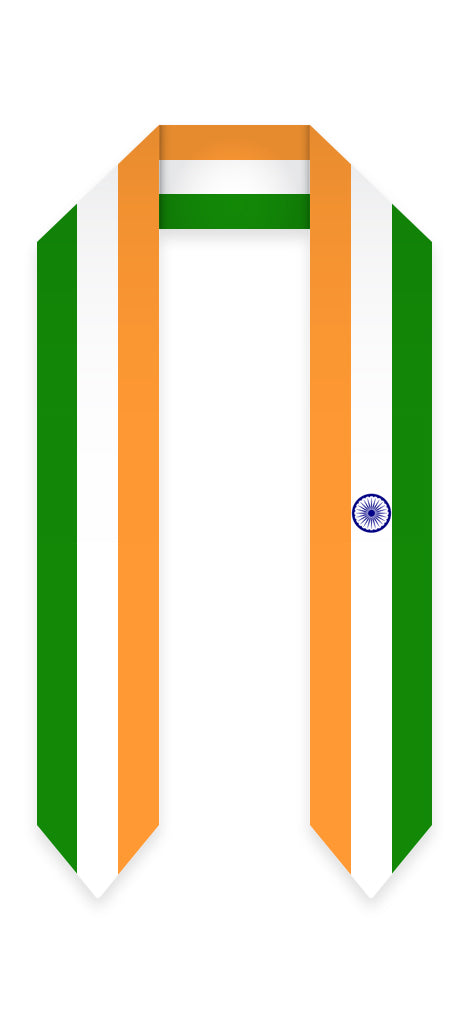 India Graduation Stole -  India Flag Sash