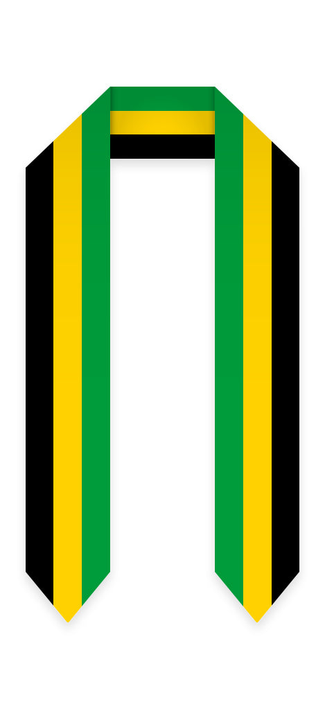 Jamaican Graduation Stole -  Jamaican Flag Sash