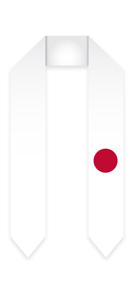 Japan Graduation Stole - Japanese Flag Sash