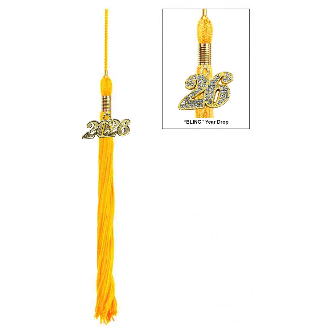 Shiny Antique Gold Elementary Cap & Tassel