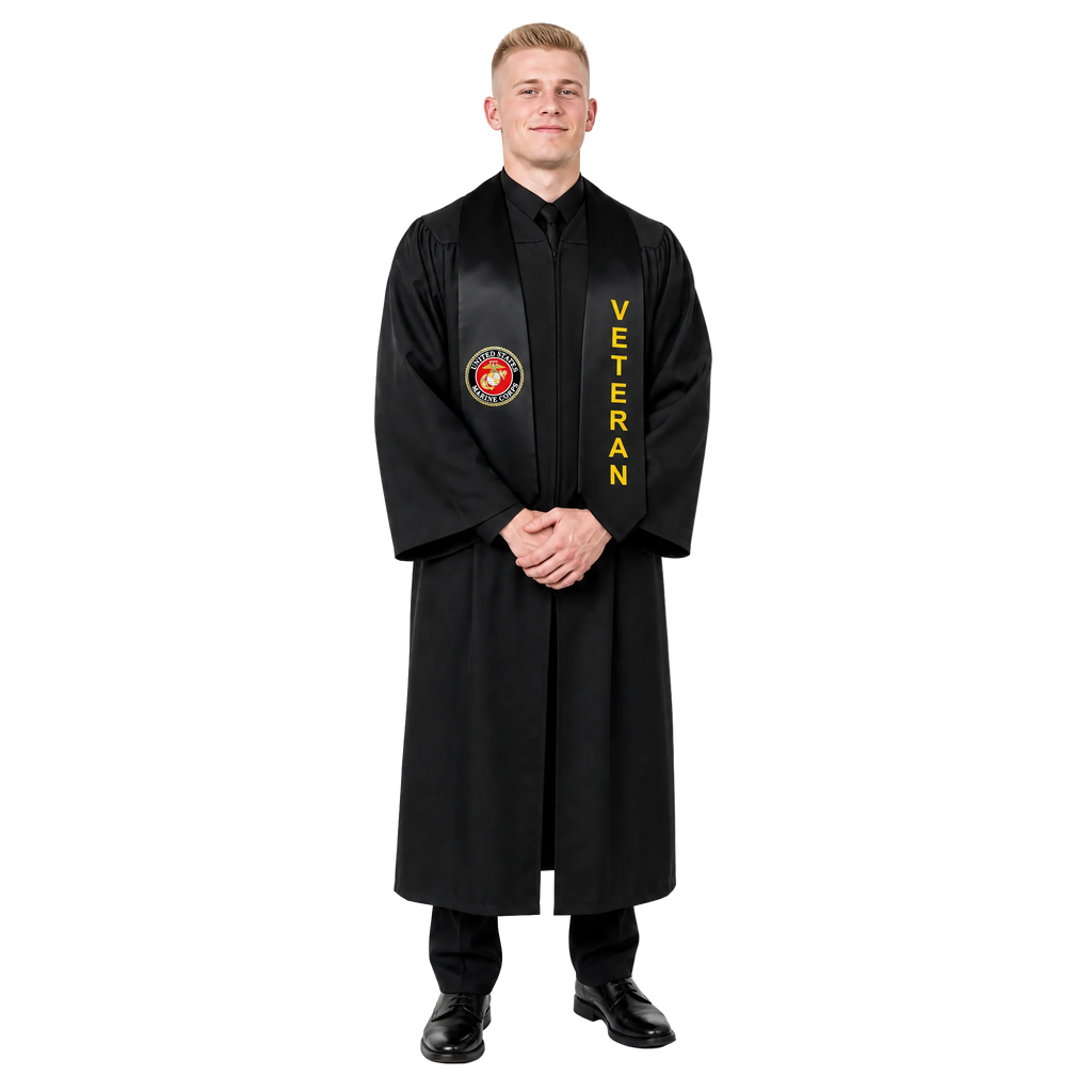 U.S. Marine Corps veteran graduation stole