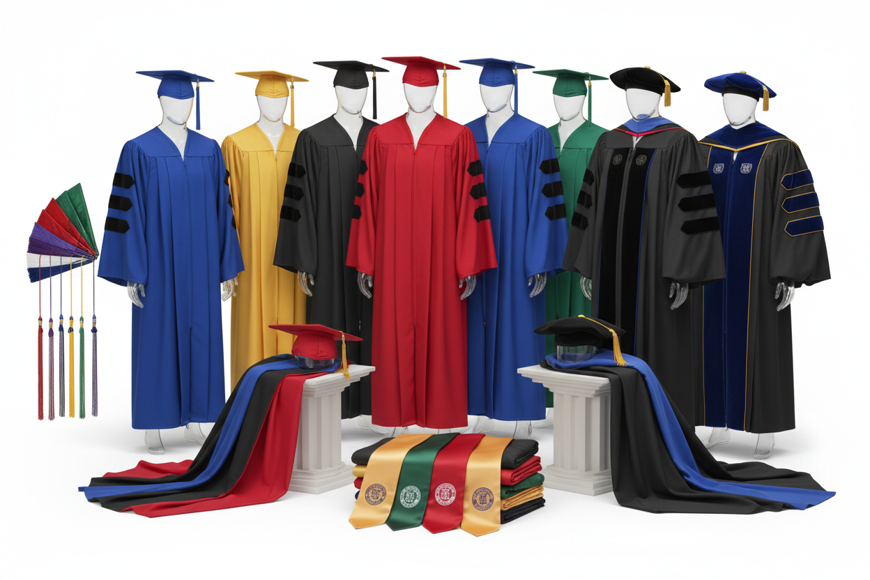 graduation products with multiple color and school level