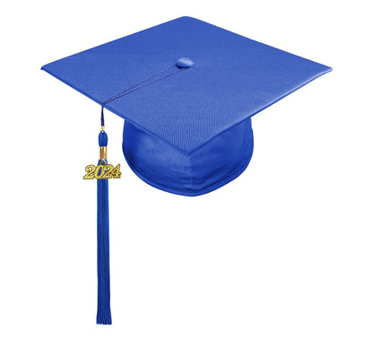 Shiny Royal Blue Junior High/Middle School Cap & Gown