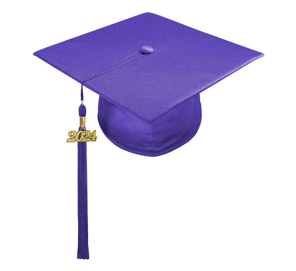 Shiny Purple Junior High/Middle School Cap & Gown