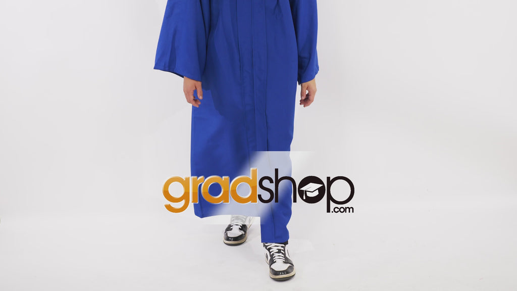 Matte Royal Blue Bachelors Cap & Gown
