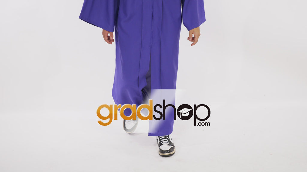 Matte Purple High School Cap & Gown