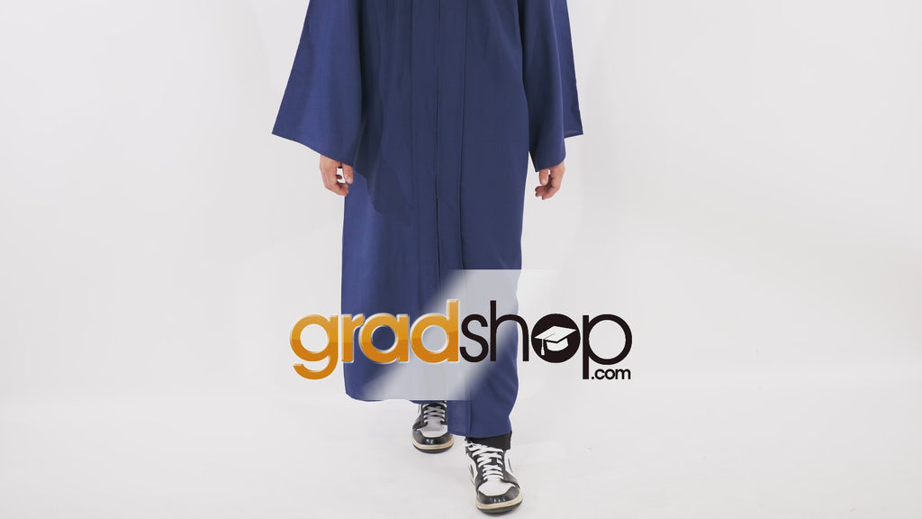 Matte Navy Blue Bachelors Cap & Gown