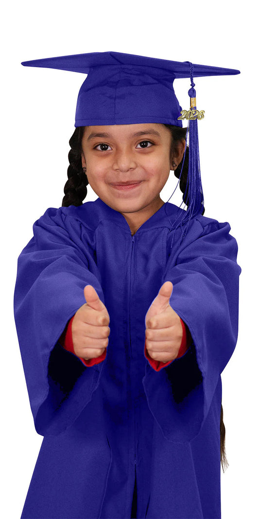 Matte Purple Kindergarten/Preschool Cap & Gown