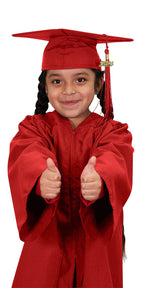 Matte Red Kindergarten/Preschool Cap & Gown