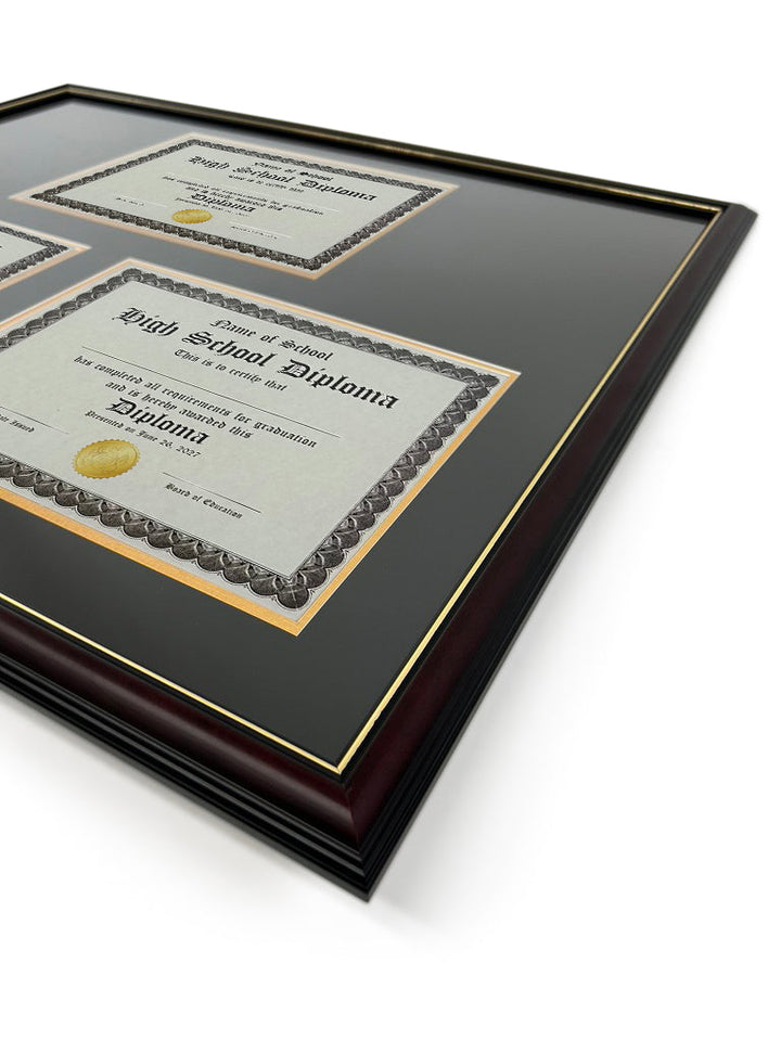 Triple Frame Graduation University & College Diploma Frames – Gradshop