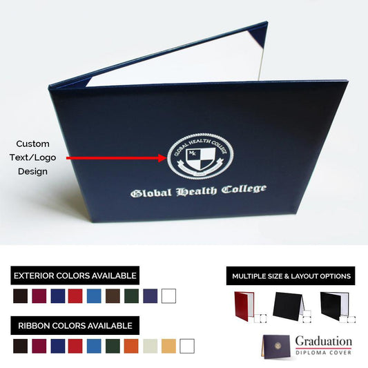Custom Graduation Diploma Cover - Smooth Leatherette - Graduation Attire