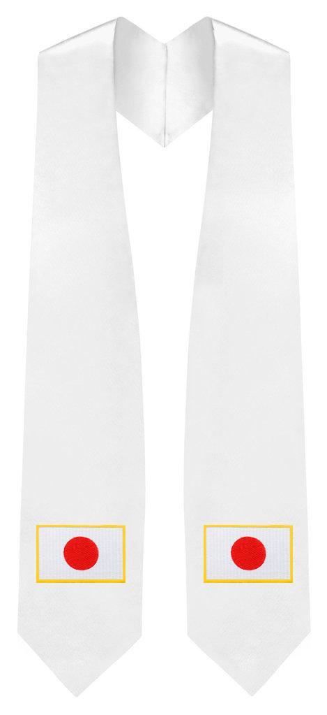 Japan Embroidered Patch Stole - Japan Flag Patch Sash