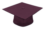 Matte Maroon Bachelors Graduation Cap - College & University - Graduation Cap and Gown