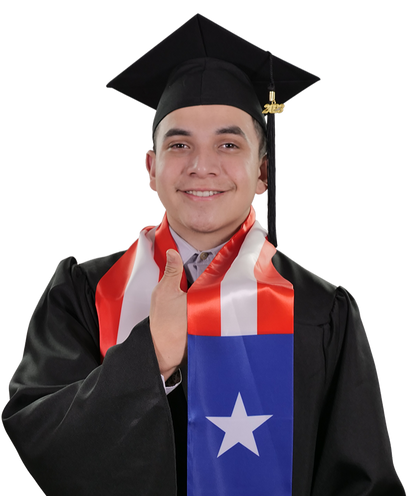 Puerto Rico Graduation Stole -  Puerto Rico Flag Sash