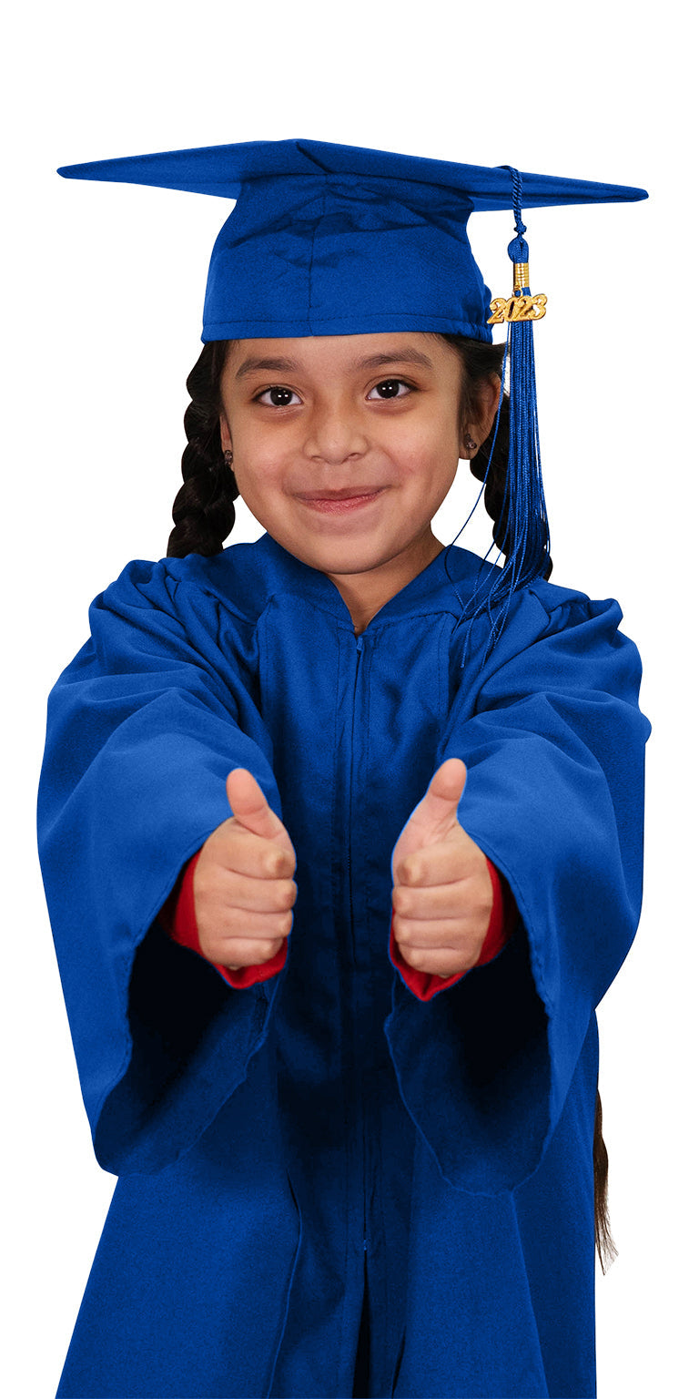 Kids Kindergarten Preschool Graduation Gown Child Cute Bowtie Graduation  Robe Dress with Tassel Cap Set | Wish
