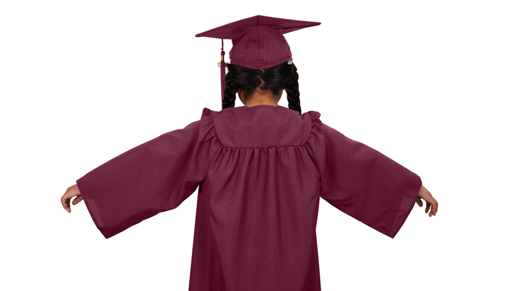 Matte Maroon Kindergarten/Preschool Cap & Gown