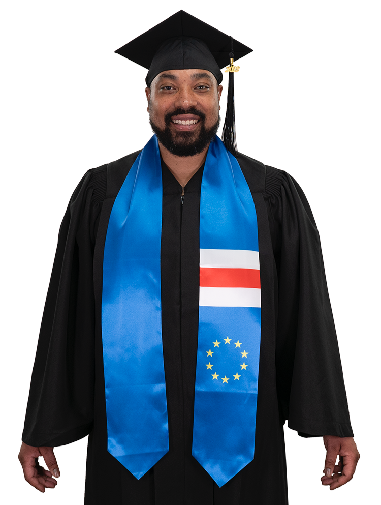 Cape Verde Graduation Stole -  Cape Verde Flag Sash