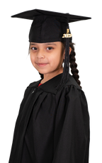 Matte Black Kindergarten/Preschool Cap & Gown