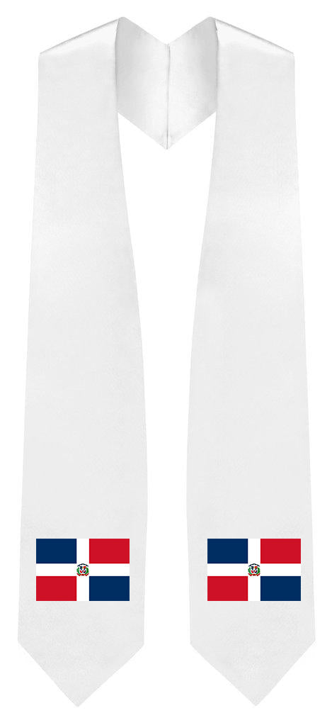 Dominican Republic Embroidered Patch Stole - Indian Flag Patch Sash