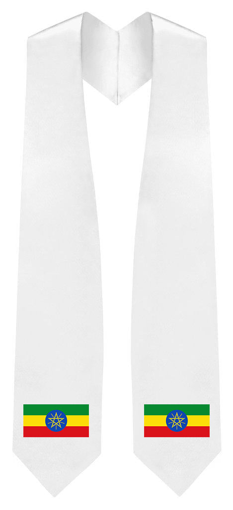 Ethiopia Embroidered Patch Stole - Ethiopia Flag Patch Sash