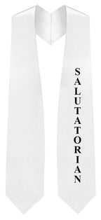 White Elementary Salutatorian Stole