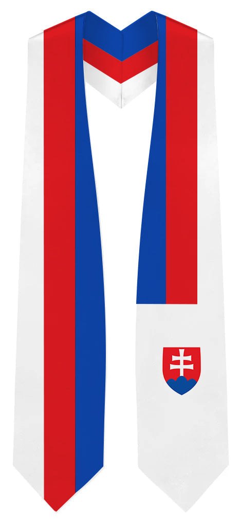 Slovakia Graduation Stole - Slovakian Flag Sash