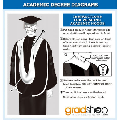 Deluxe Doctoral Academic Gown & Hood Package