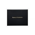 Black Imprinted High School Diploma Cover
