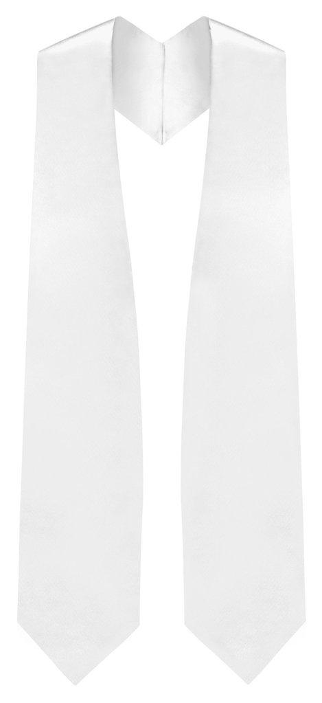 White Graduation Stole