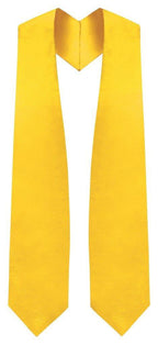Gold Graduation Stole - Gold College & High School Stoles - Graduation Attire