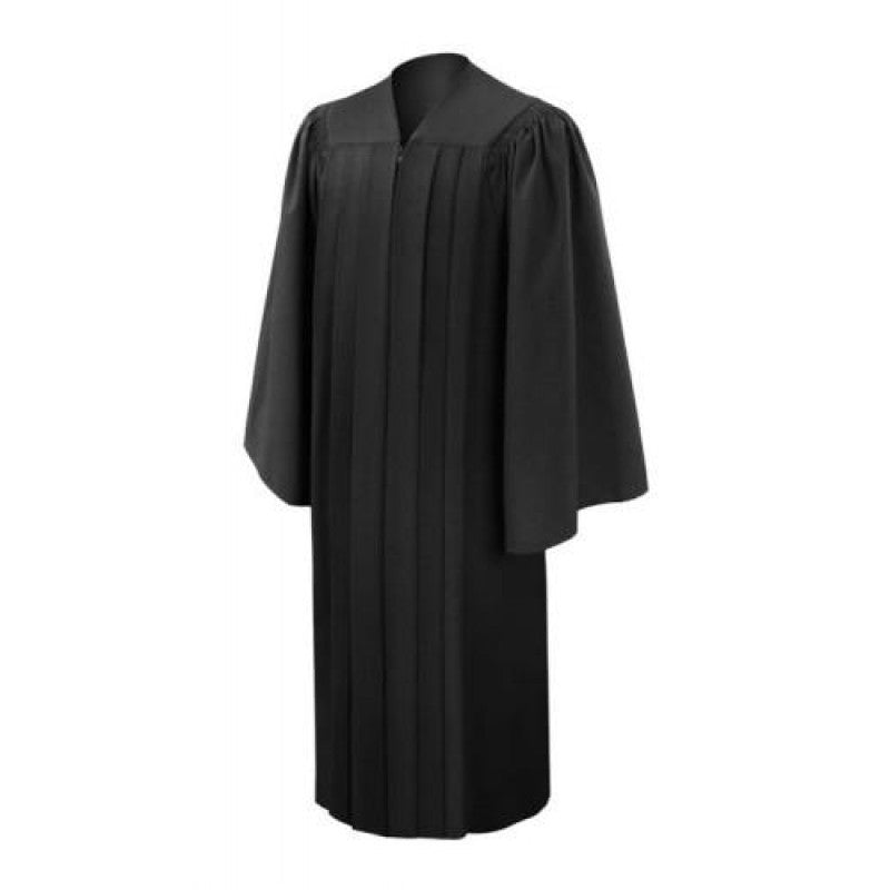 Deluxe Black Bachelors Academic Cap, Gown & Hood