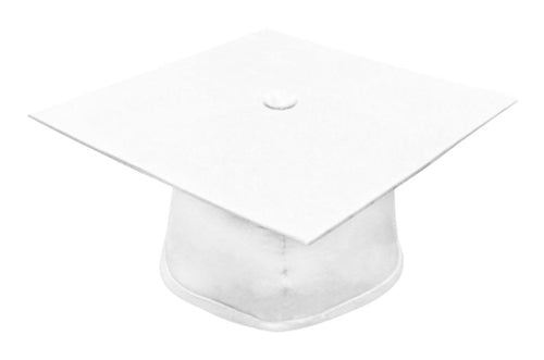 Matte White High School Cap