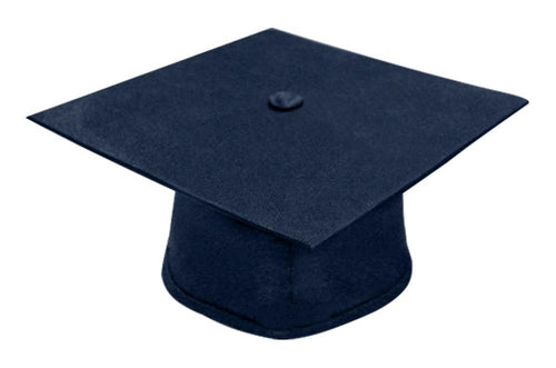 Matte Navy Blue High School Cap