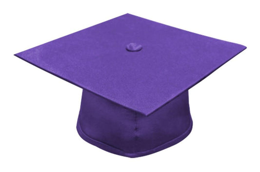 Matte Purple Bachelors Graduation Cap - College & University - Graduation Cap and Gown